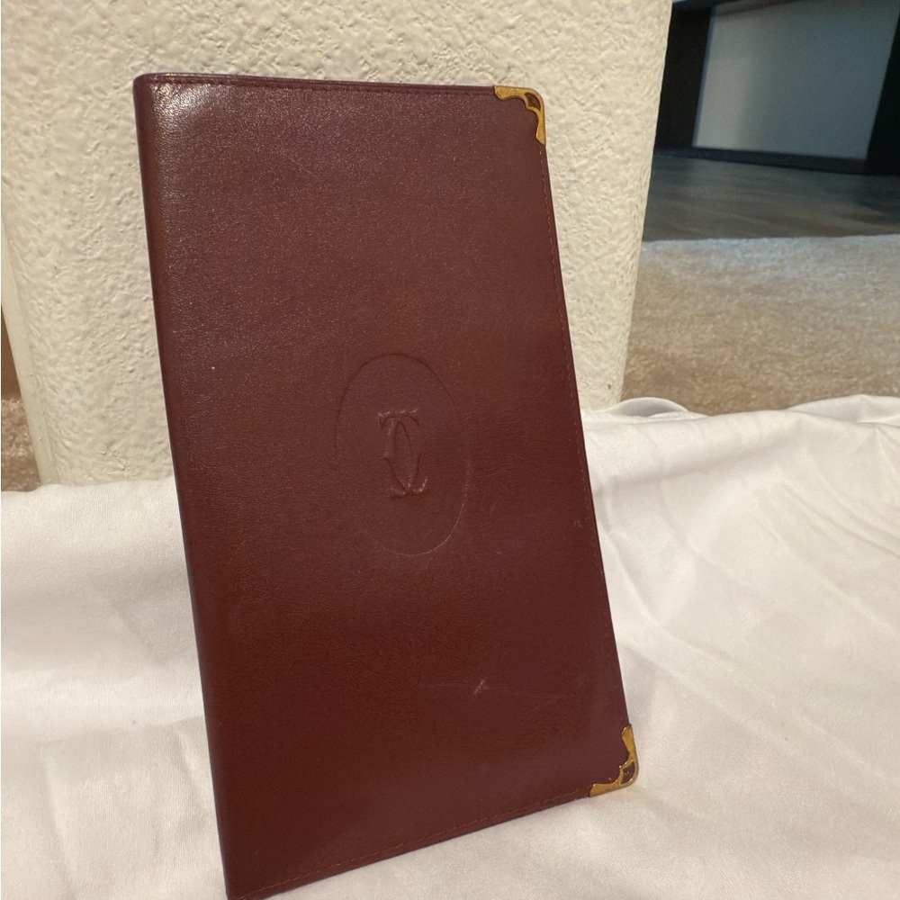 Vintage Must de Cartier Bordeaux Bifold Wallet
